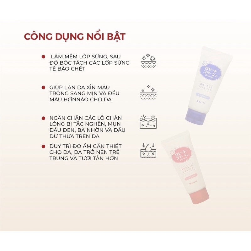 Tẩy da chết cho mọi loại da Rosette Peeling Gel 120g