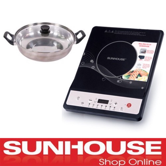 Bếp từ SUNHOUSE SHD6160 tặng kèm nồi lẩu