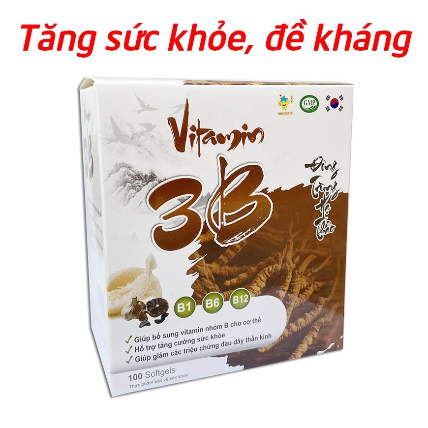 Vitamin B tổng hợp, đông trùng hạ thảo tăng sức khỏe, giảm đau dây thần kinh - 100 viên ]