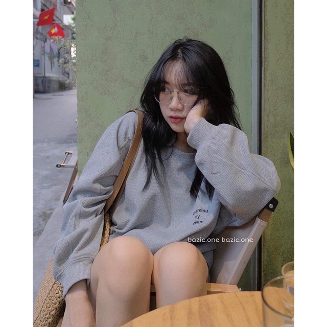 Set Bộ Nỉ Nữ, Áo Hoodie, Quần Short Nữ Thu Đông Tôn Dáng From Rộng Basic unisex 2023