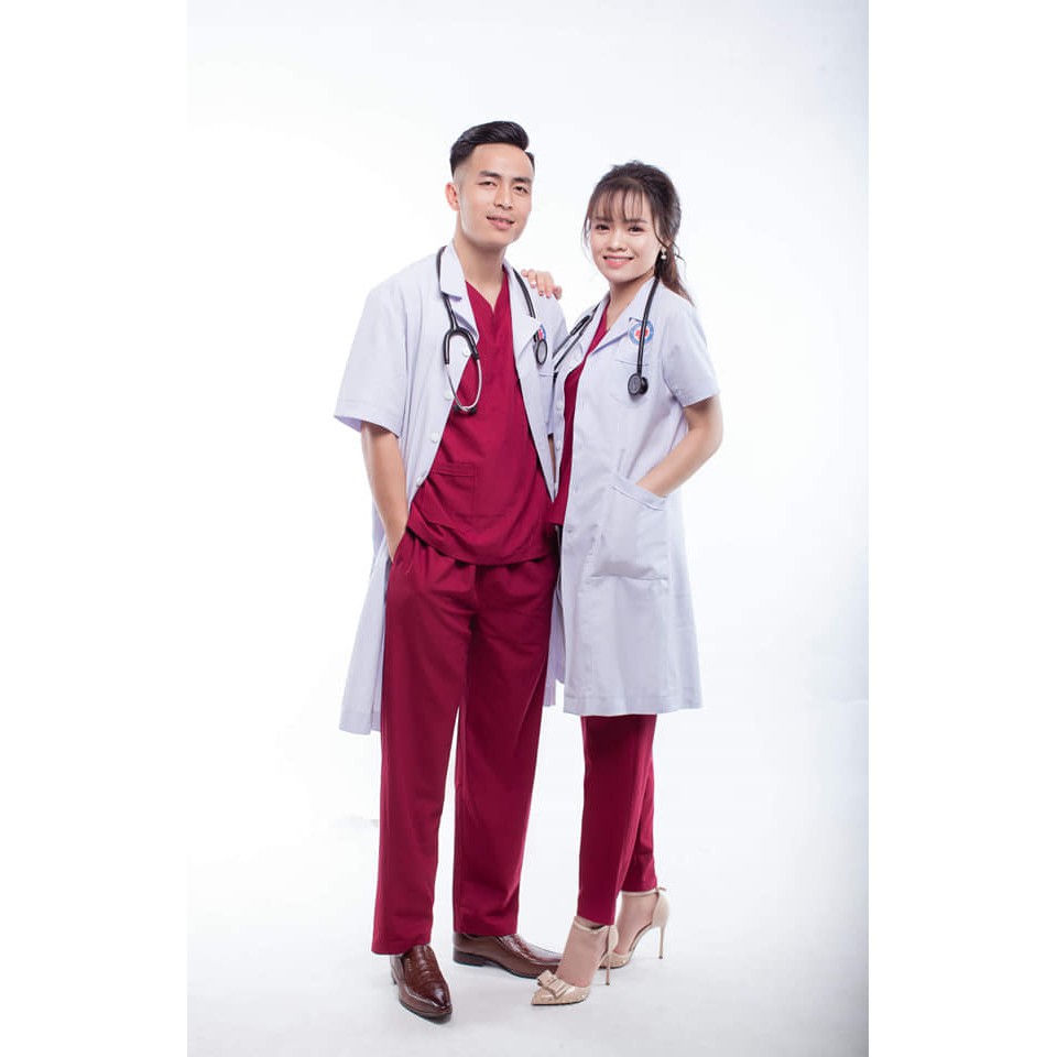 Áo Blouse (Blue) Bác Sĩ Uy Tín - Thương hiệu TN Medical