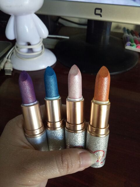 Son nhũ kim tuyến Handmade lipstick CucbongKt Lê