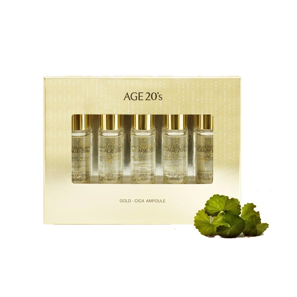 Set Tinh Chất Dưỡng Da Age 20's Gold Cica Ampoule (Set 5ea) 10ml x 5c, Giá  tháng 11/2020