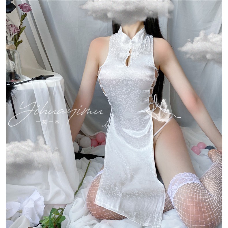 Cosplay sườn xám trung hoa ,Đồ ngủ costume dây đan sexy C234 | BigBuy360 - bigbuy360.vn