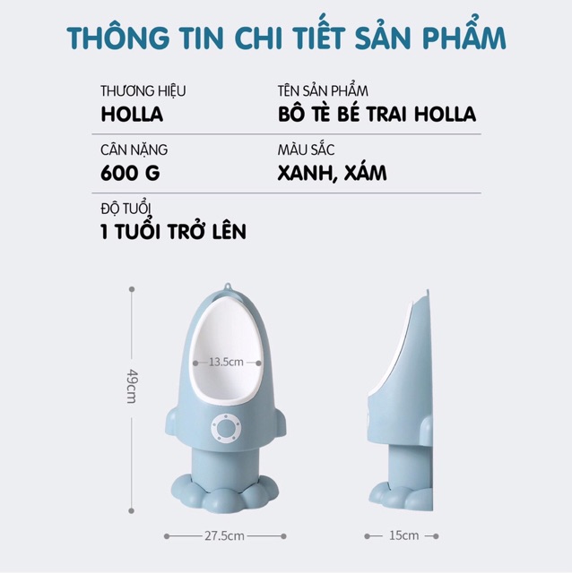 [Mã MKBC166 giảm 100K đơn 1tr3] Bô tè bé trai HOLLA chính hãng