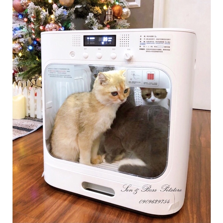 Máy Lồng Chuồng Sấy Lông Thú Cưng Chó Mèo Marvel.