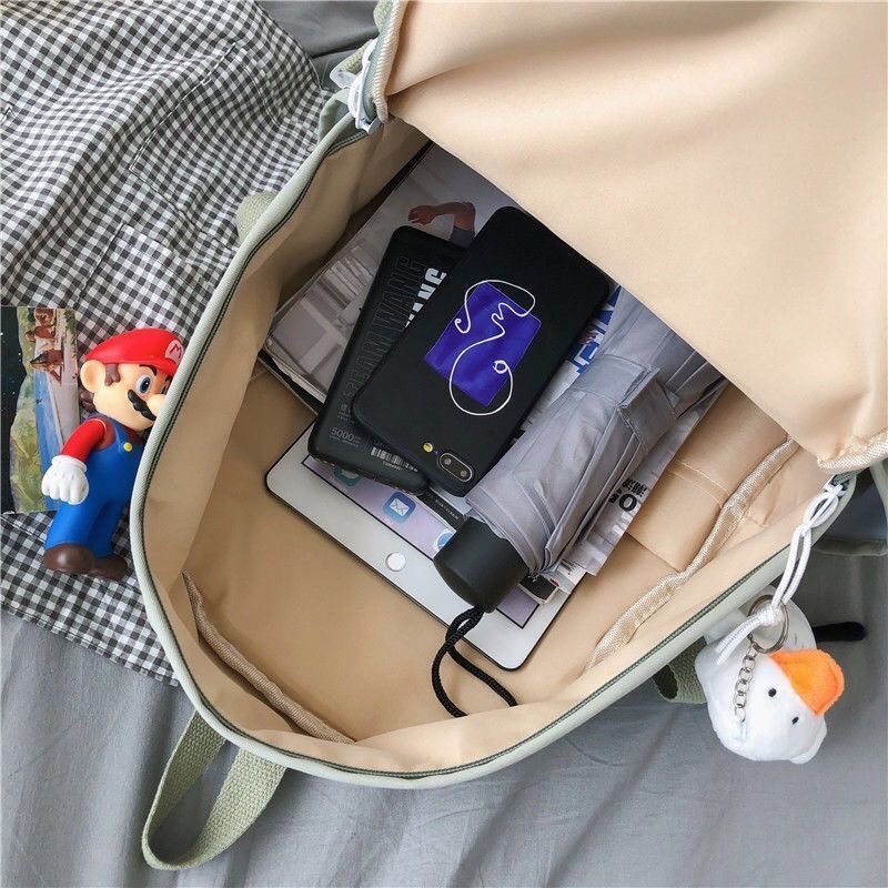 Balo nữ đi học thời trang Ulzzang Hàn Quốc, cặp sách đẹp hàng cao cấp dễ thương