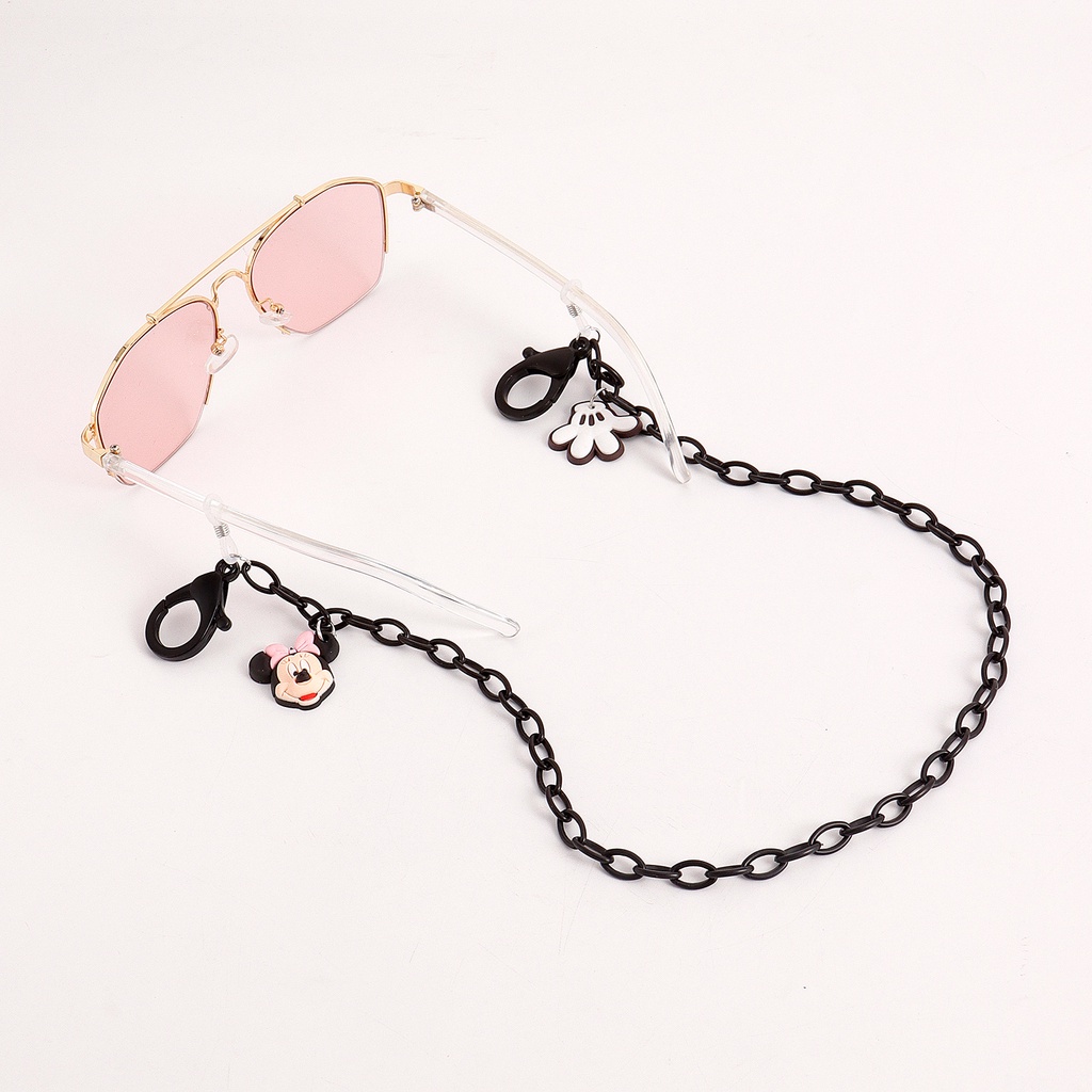 Dây Đeo Mắt Kính Màu Kẹo Hình Chuột Mickey Hoạt Hình Đáng Yêu Cho Trẻ Em