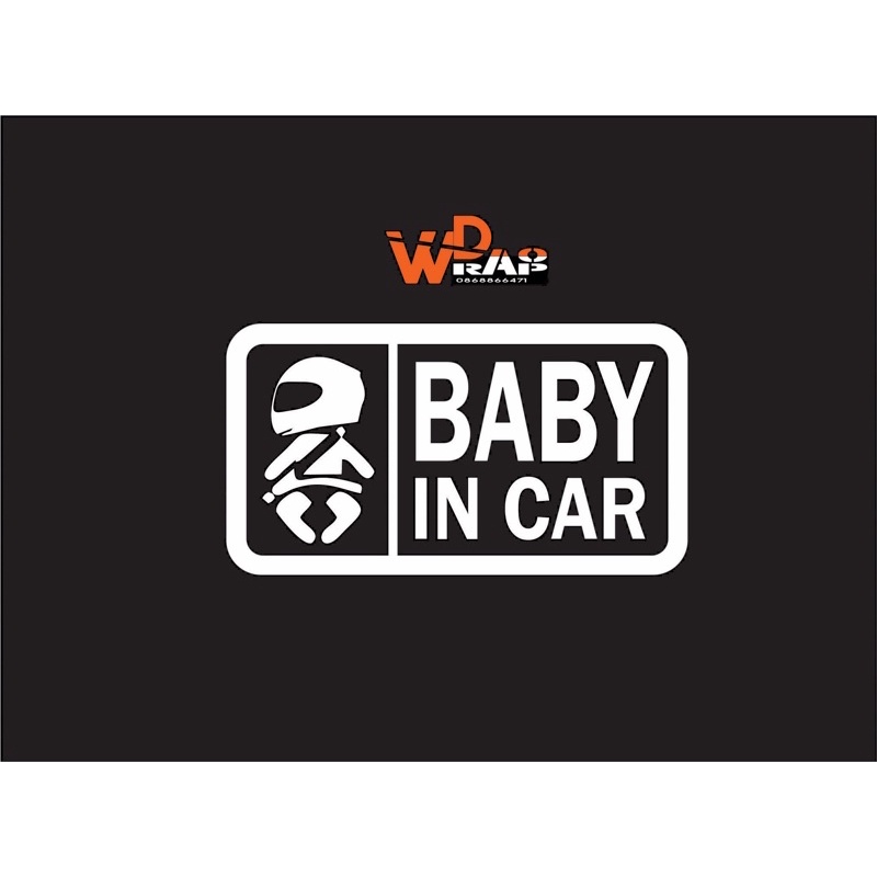 Tem dán Baby In Car