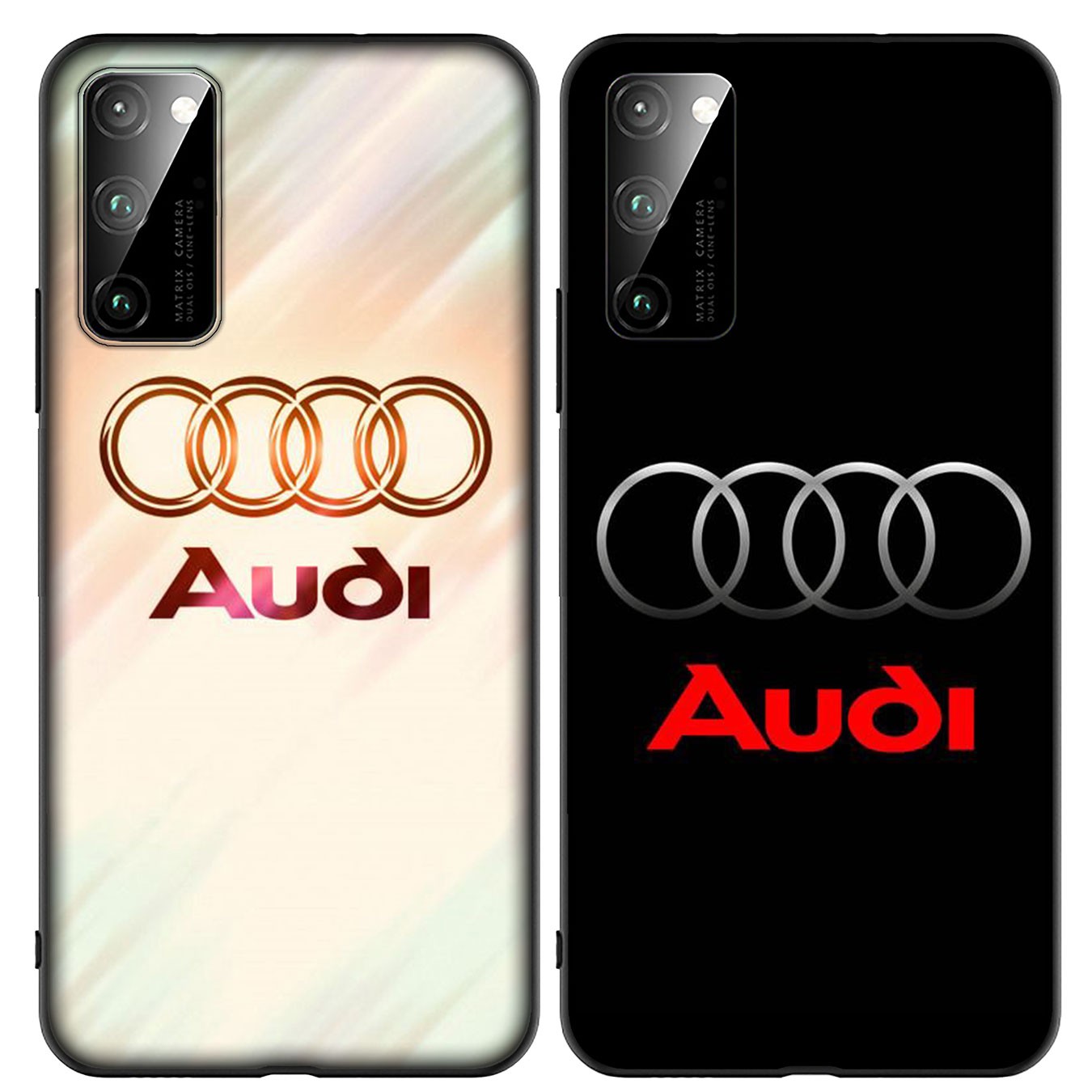 Ốp điện thoại silicon mềm họa tiết Audi Logo cho Samsung Galaxy A9 A8 A7 A6 Plus J8 2018 + A21S A70 M20 A6 + A8 + 6Plus