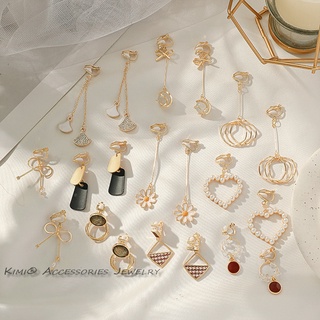  bông tai kẹp vành Khuyên Kẹp Vành Tai Giả Xỏ Lỗ Không Gây Dị Ứng Thời Trang Hàn Quốc 2022 Cho Nữ 