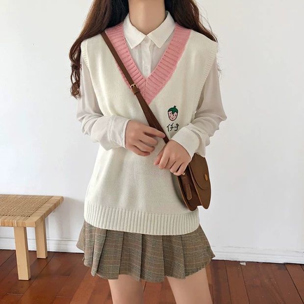 Áo len ghi lê dáng rộng thời trang Hàn Quốc cho học sinh | BigBuy360 - bigbuy360.vn