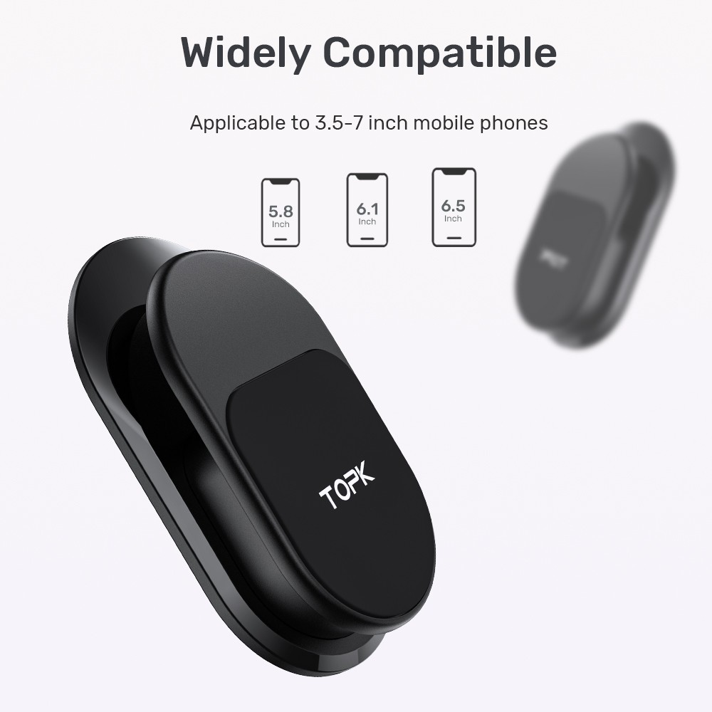 Giá Để Điện Thoại Từ Tính Mini TOPK D28 - Giá Đỡ Điện Thoại Di Động Mini Gắn Nam Châm Cho Realme VIVO OPPO Xiaomi Huawei