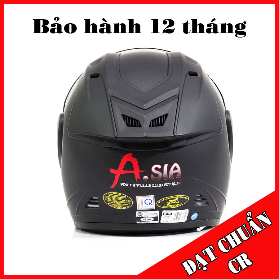 Mũ bảo hiểm Asia 115 - kính gương