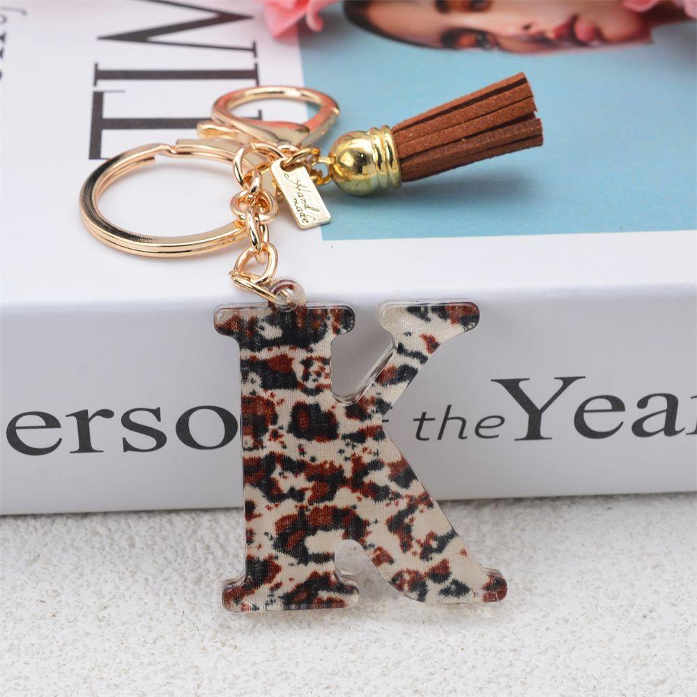 Móc Khóa Hình Báo Hồng Và Chữ Xinh Xắn