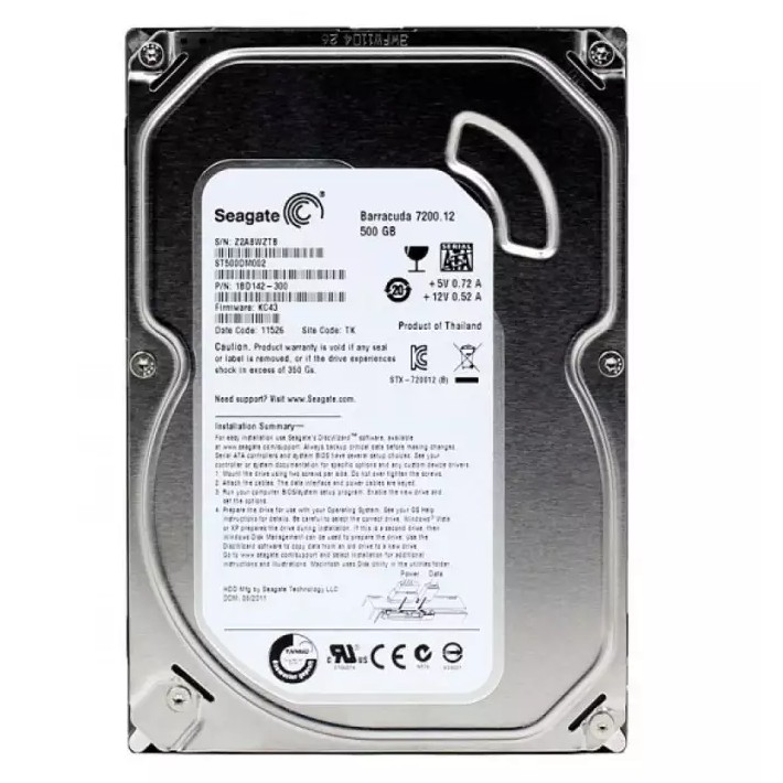 ổ cứng 500gb seagate sata bh 24th