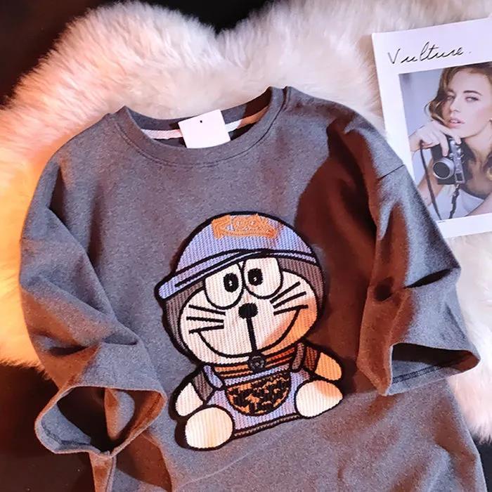 Áo Thun Tay Ngắn In Chữ Klein Màu Xanh Dương Thời Trang Dành Cho Nam Và Nữ