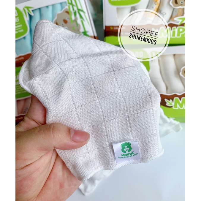 Khăn sữa Mippi 100% sợi tre siêu mềm