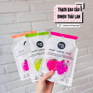 [Lẻ 1 gói] Thạch rau câu trái cây SUNSU Thái lan 16gr