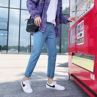 Quần jean ống vừa basic unisex mặc đôi