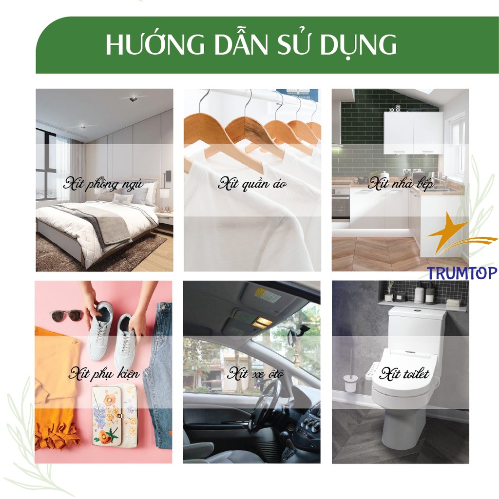 Tinh dầu thơm phòng đuổi muỗi xịt thơm quần áo sả chanh quế bạc hà hoa nhài oải hương lavender nguyên chất 100ml