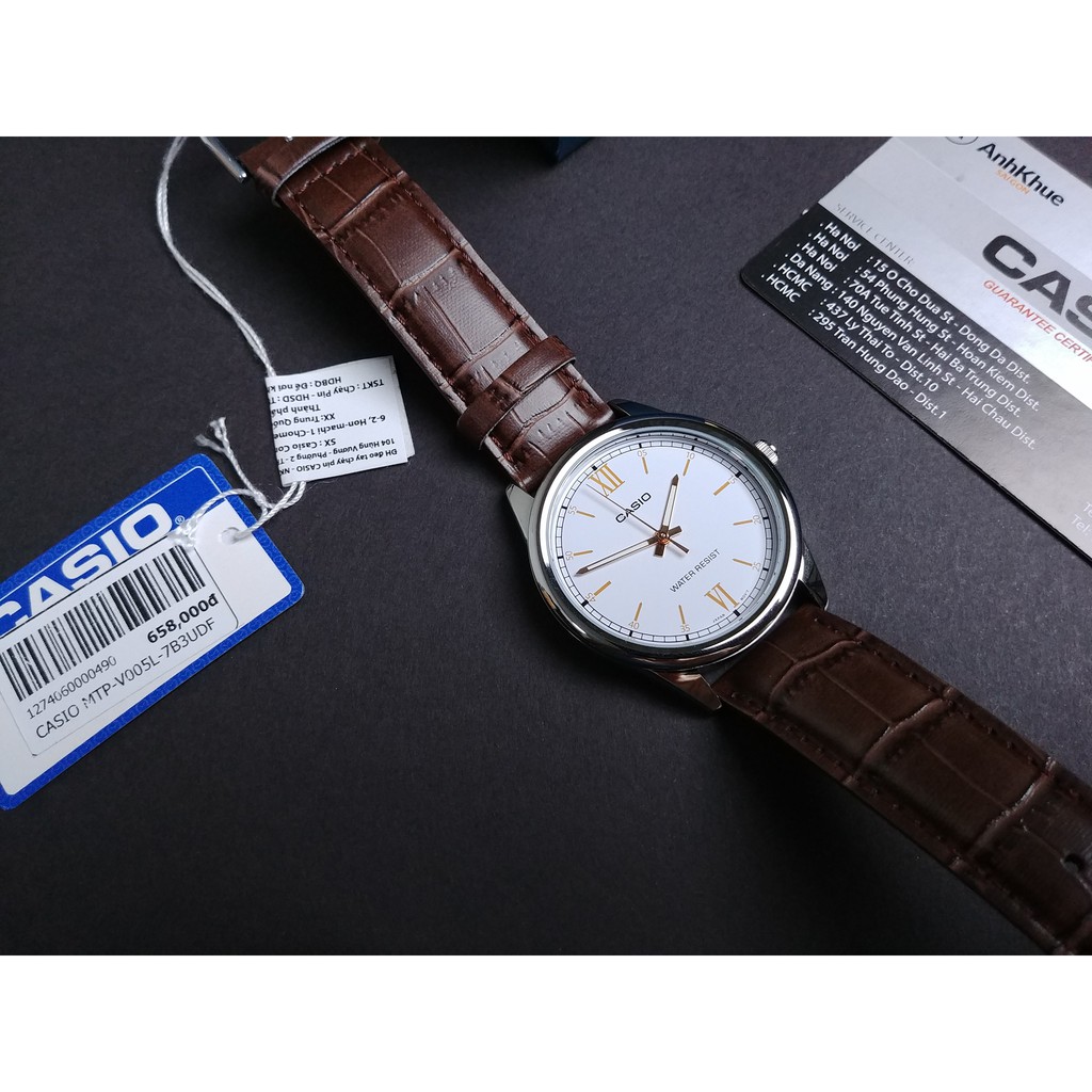 Đồng hồ Nam Casio MTP-V005L-7B3UDF Chính Hãng