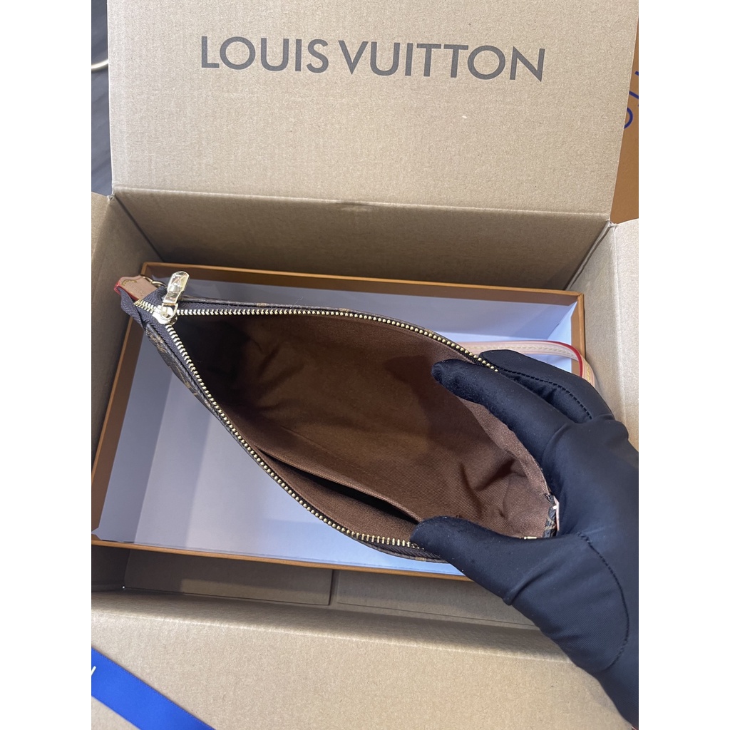 Túi xách lv kẹp nách 2 dây đeo full box + video