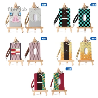 Bao đựng thẻ chất liệu Acrylic in hình Kimetsu no Yaiba Tanjirou có dây đeo