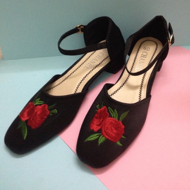 Giày đế tráng gương QC mũi đính đá | BigBuy360 - bigbuy360.vn