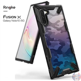 Ốp lưng chống sốc Ringke Fusion X Camo cho Note 10 Plus / Note 10 chính hãng - Hàng Nhập Khẩu