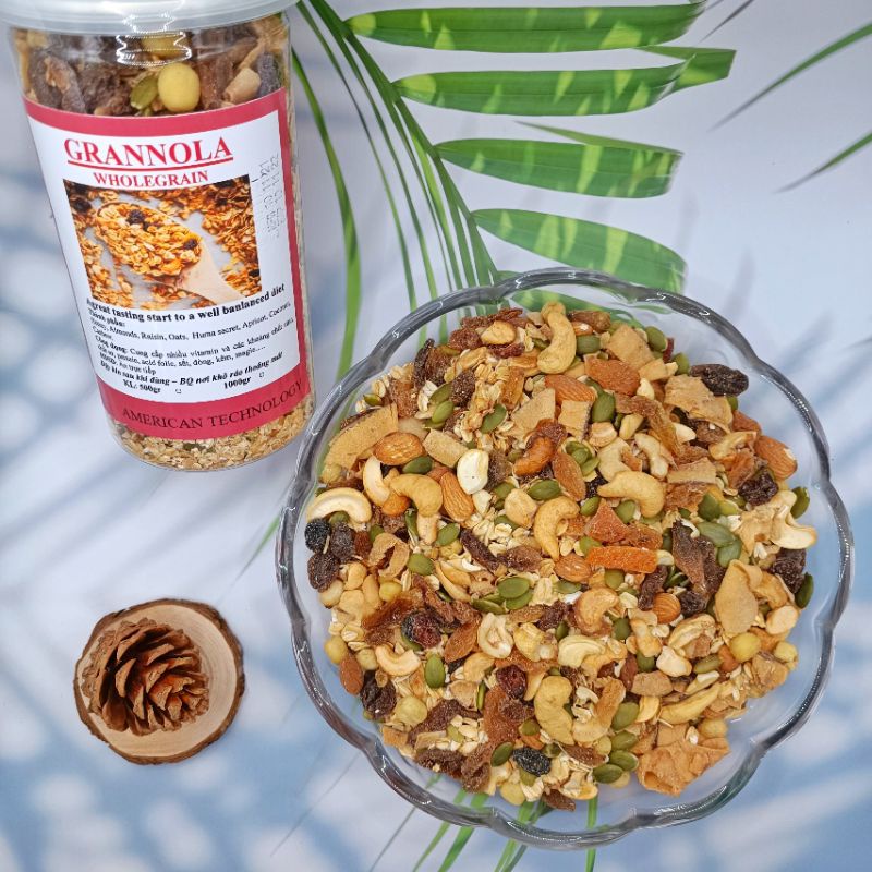 Granola Siêu Hạt 500Gr Nhớ Bếp Hạt Dinh Dưỡng, Ngũ Cốc Ăn Kiêng Cao Cấp