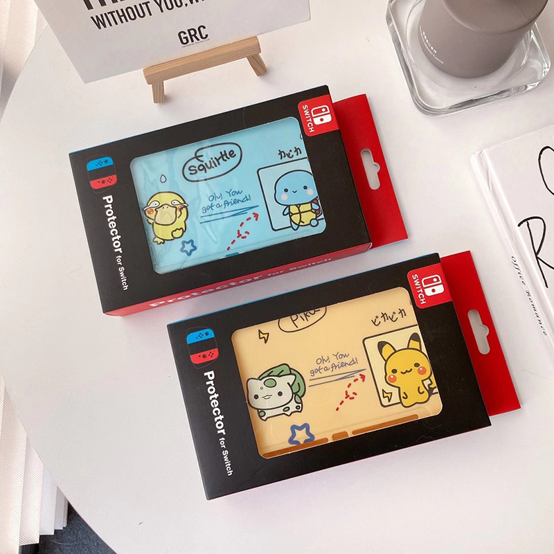 Vỏ Tpu Mềm Bảo Vệ Tay Cầm Máy Chơi Game Nintendo Switch Hình Pikachu Doraemon Dễ Thương