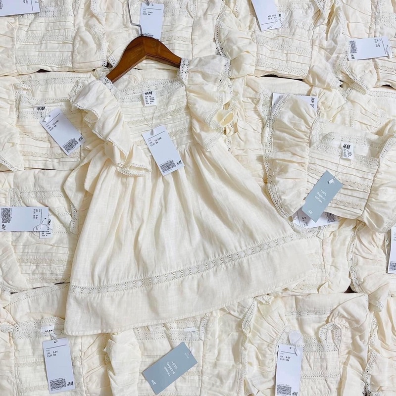 Váy đầm phối ren phong cách hàn quốc hè 2022