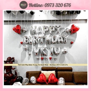 SET Bóng Trang Trí Sinh nhật vk iu - ck iu