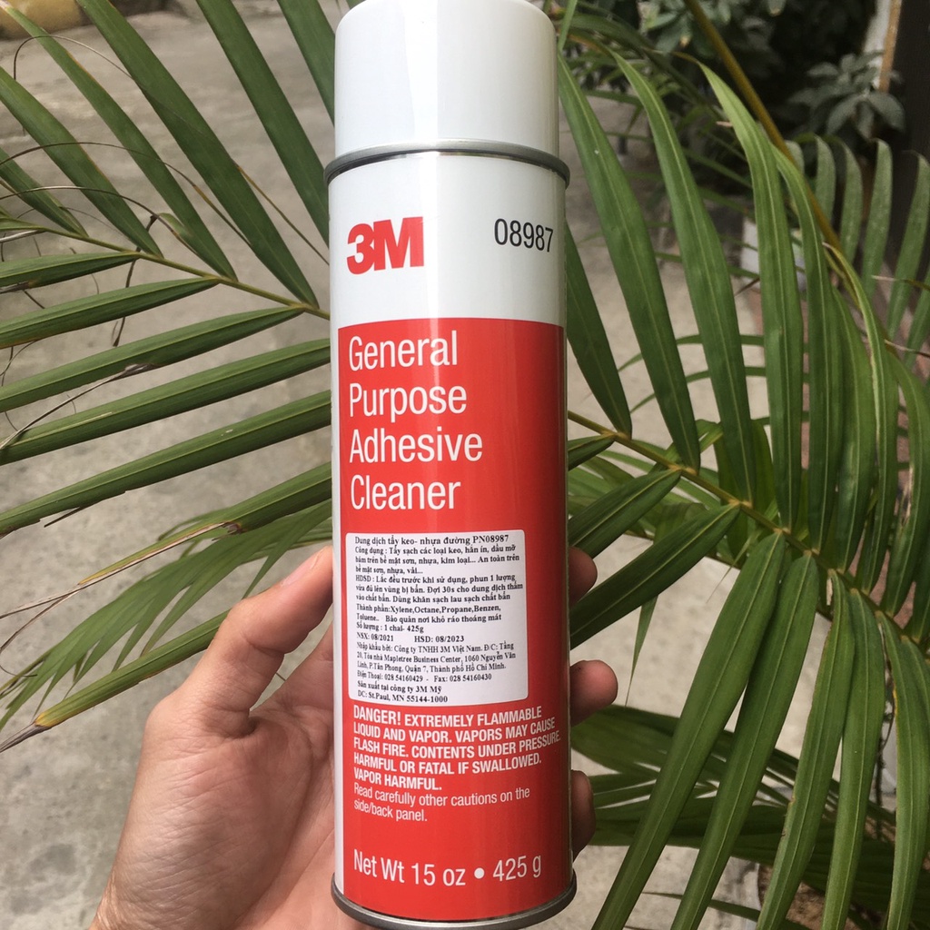 Chai tẩy nhựa đường ô tô, chai tẩy keo, băng dính, keo decal 3M 08987