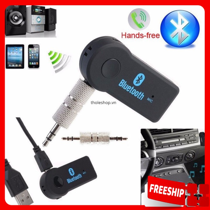 Kết nối Bluetooth  🔖1 ĐỔI 1 🔖 Thiết bị USB Giúp xe hơi giúp kết nối hệ thống âm thanh xe hơi với các thiết bị khác 262