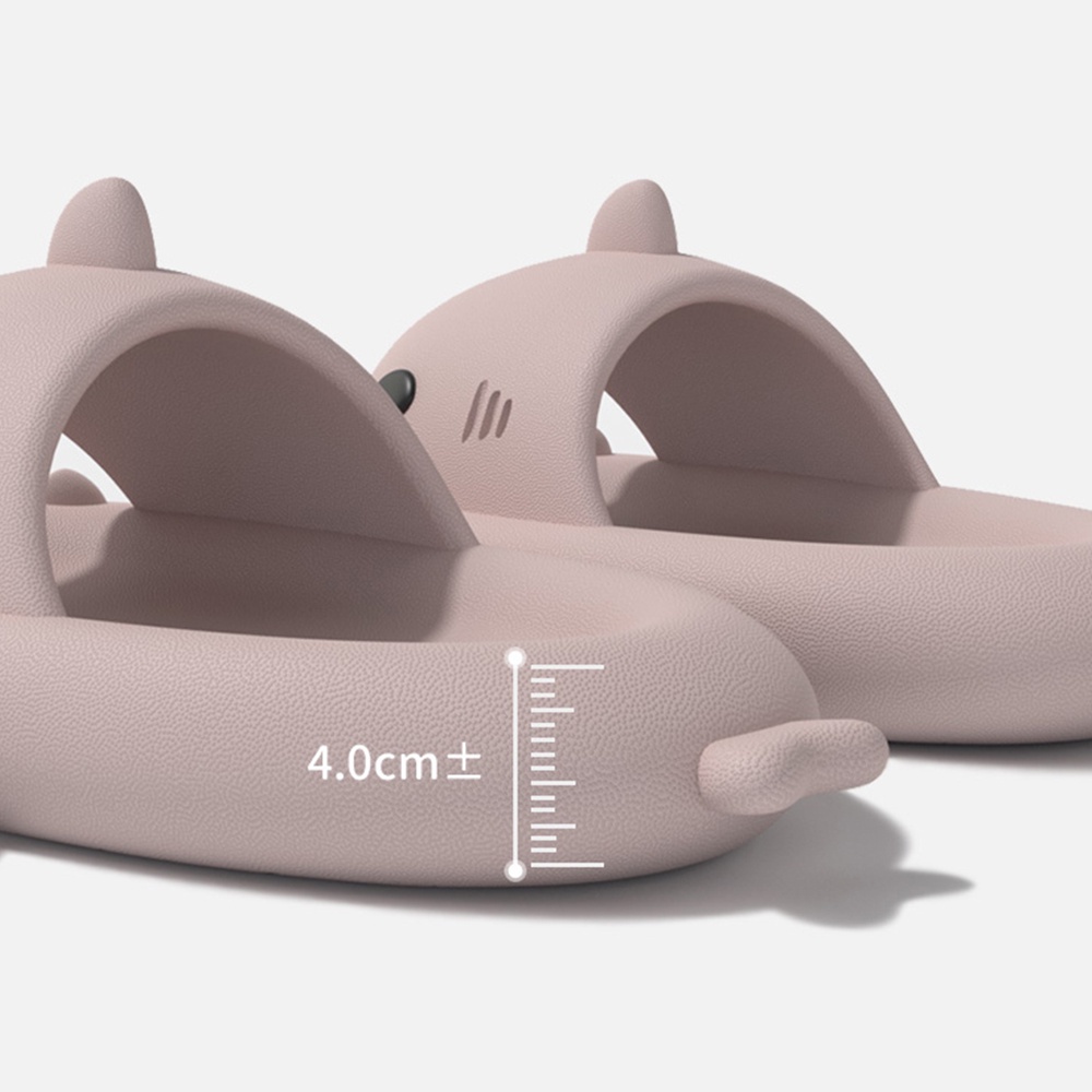 Dép Đi Trong Nhà Hoạ Tiết Cá Mập Hoạt Hình Có Size Lớn 46-47 4CM Dành Cho Cặp Đô