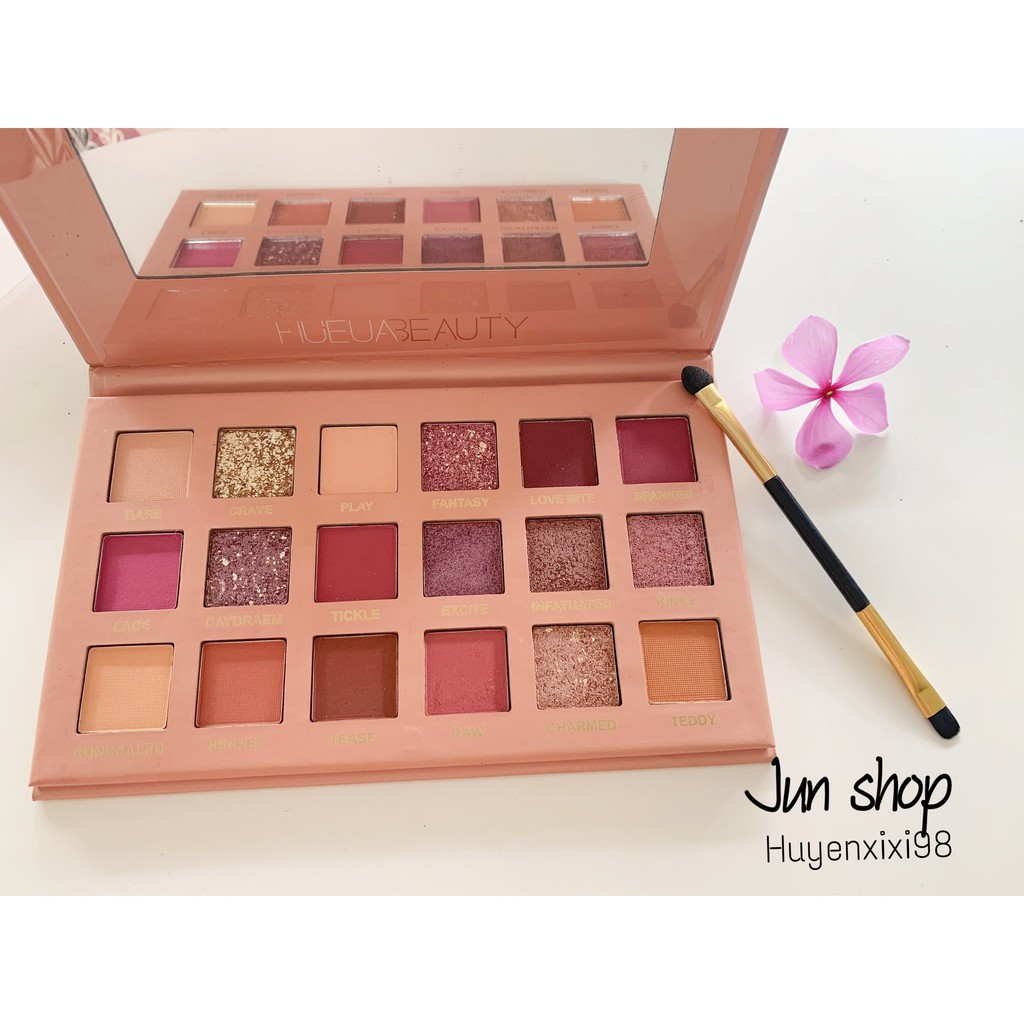 Bảng Phấn Mắt Hueubeauty 18 ô Mix Được Nhiều Kiểu Makeup
