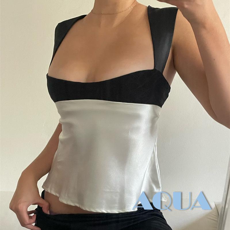 Áo Tank Top Y2K Cắt Thấp Màu Sắc Thời Trang Mùa Hè Cho Nữ