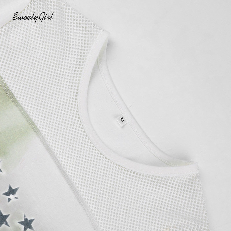 Áo Thun Tay Dài Cổ Tròn Phối Lưới In Họa Tiết Thời Trang 2022 Quyến Rũ Cho Nữ