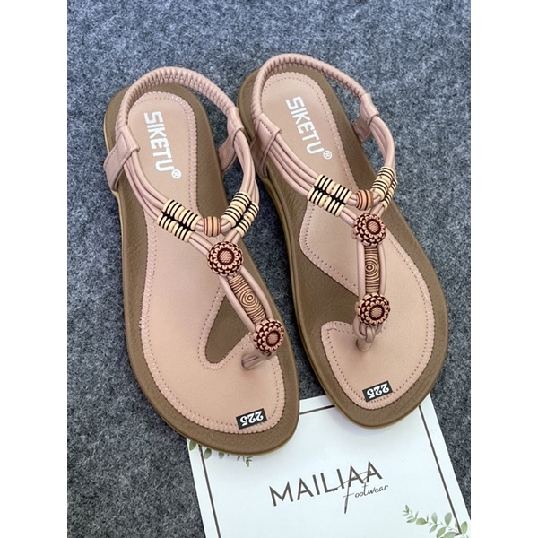 Sandal xỏ ngón MAILIAA quai thổ cẩm