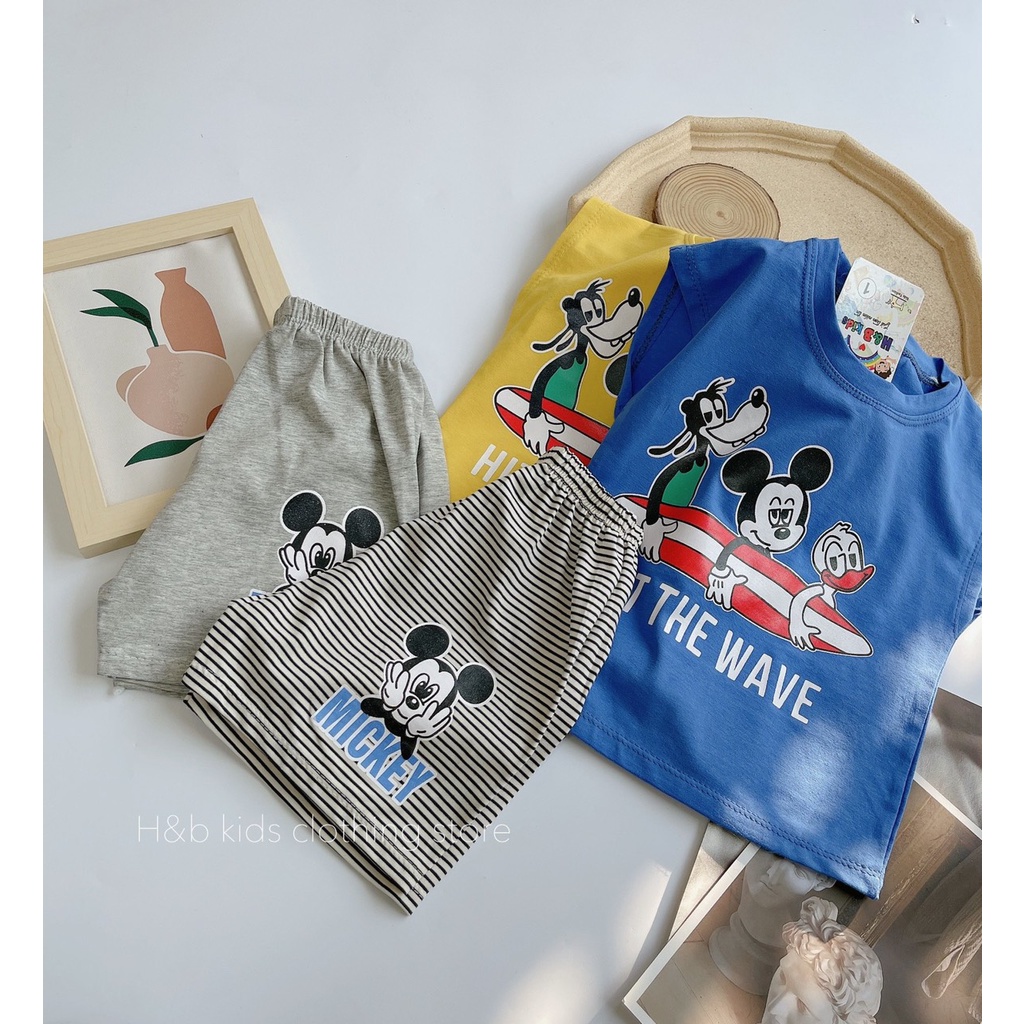Bộ mikey lướt ván bé trai