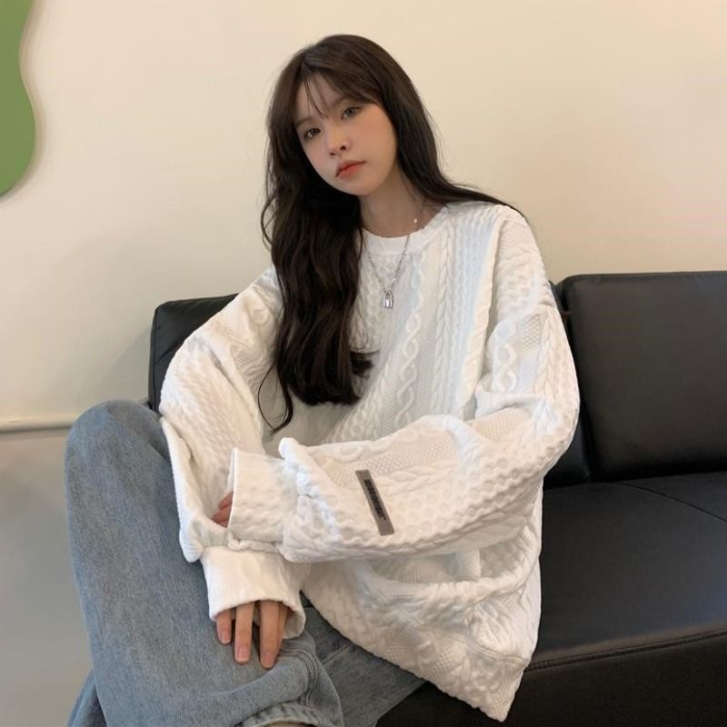 Áo Hoodie Dáng Rộng Cỡ Lớn Thời Trang Dành Cho Nữ