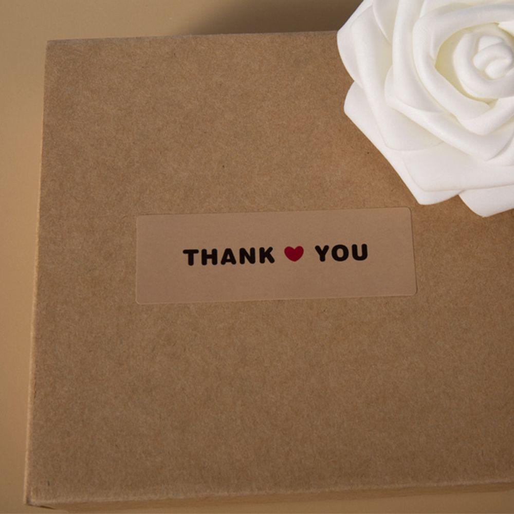 FAY Set 150 Miếng Dán Niêm Phong Bao Bì In Chữ Thank You Kích Thước 3x1 Inch