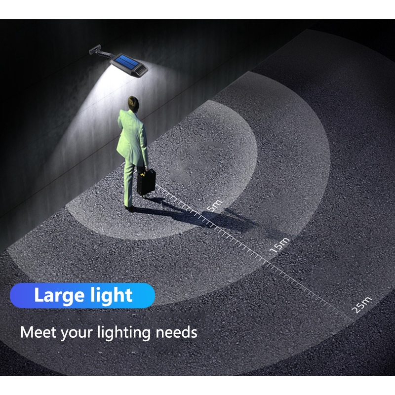 Đèn led cảm biến cơ thể người sử dụng năng lượng mặt trời chống nước trang trí đường phố điều khiển từ xa
