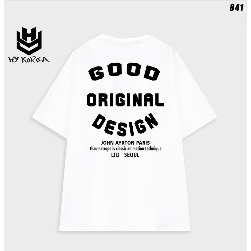 Áo thun unisex form rộng tay lỡ Good Original Design 841 HY KOREA