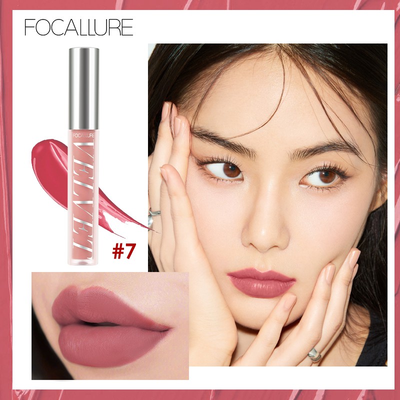 Son kem FOCALLURE hiệu ứng bóng mượt nhung mịn gồm 10 màu tùy chọn 27g | BigBuy360 - bigbuy360.vn