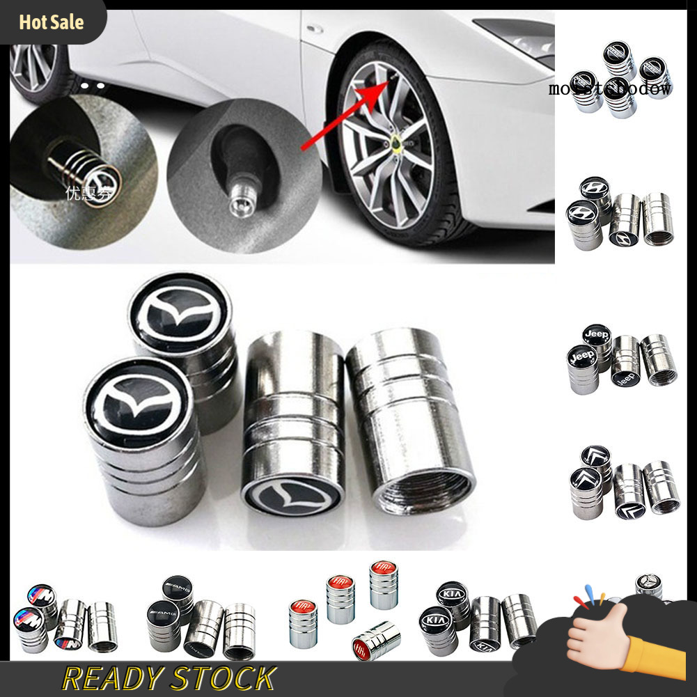 Nắp Van Bánh Xe Kim Loại Mwwb Cho Amg Hyundai Kia Jeep Fiat Mazda