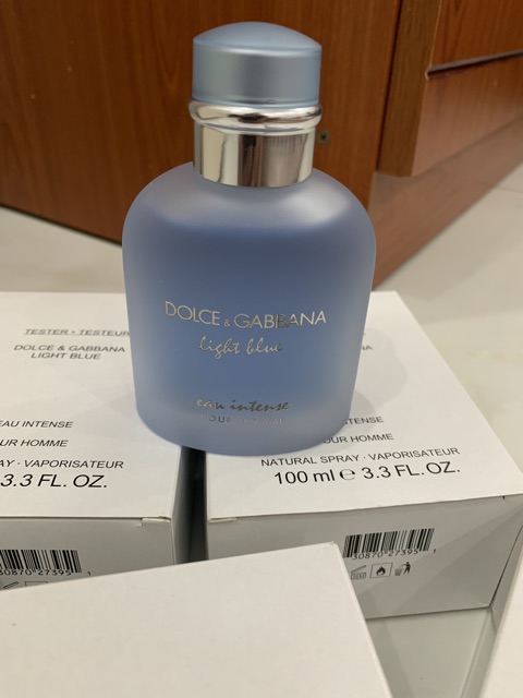 [FreeShip] Nước hoa tester D&G light blue eau intense pour homme 100ml