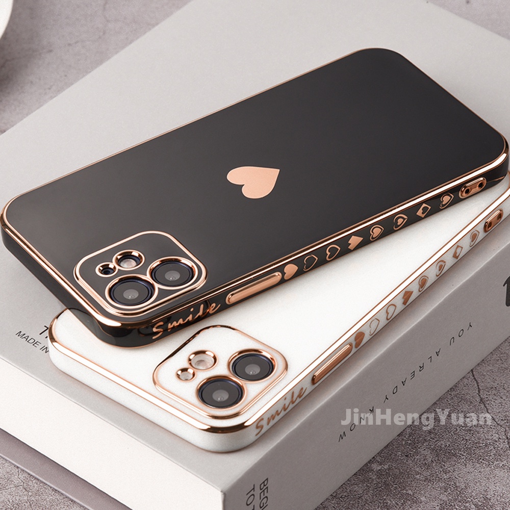 Ốp Điện Thoại Mềm Họa Tiết Trái Tim Cho IPhone 14 13 12 11 Pro Max X XR XS Max 7 8 Plus 12mini 13mini 11pro 7 8 SE2020